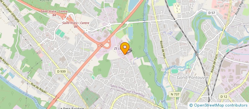 localisation de l'entreprise EGSO RENOVATION à SAINT-YRIEIX-SUR-CHARENTE