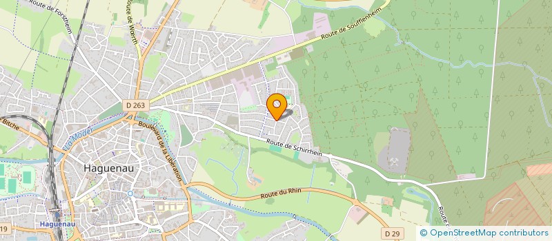 localisation de l'entreprise EGT-ECHAFAUDAGES SAS  HAGUENAU