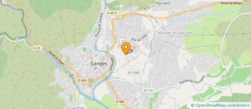 localisation de l'entreprise EGTA ENTREP GANGEOIS TRAV AMEN  GANGES