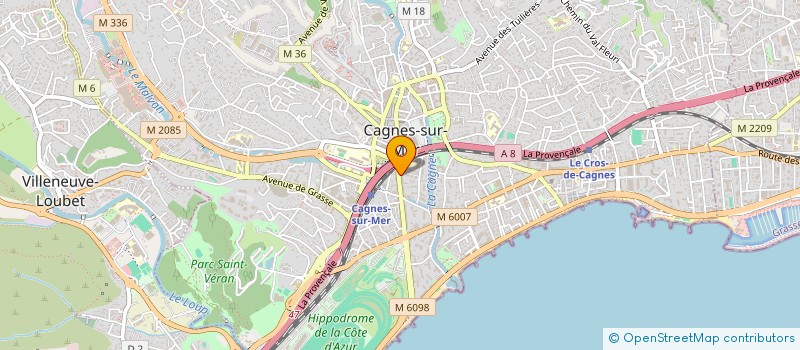 localisation de l'entreprise EGTB BATIMENT  CAGNES-SUR-MER