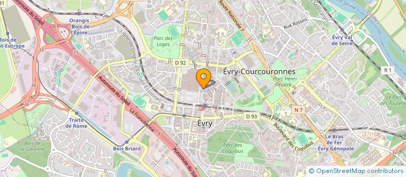 localisation de l'entreprise EGTDEM à EVRY-COURCOURONNES
