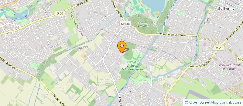 localisation de l'entreprise EGTI  CUGNAUX