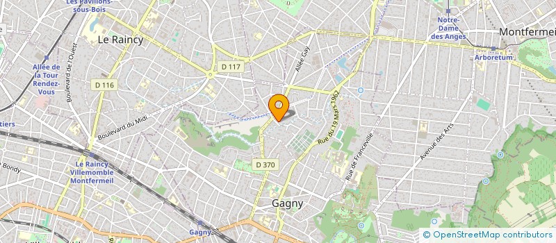 localisation de l'entreprise EGTP à GAGNY
