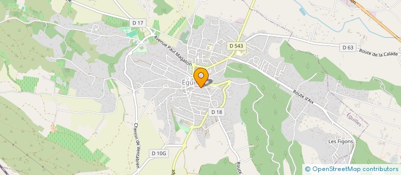 localisation de l'entreprise EGUILLES FOYER RURAL  EGUILLES