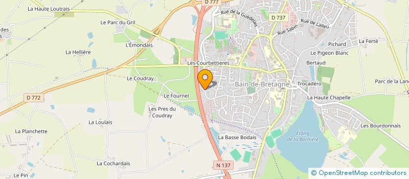 localisation de l'entreprise EGUIMOS à BAIN-DE-BRETAGNE