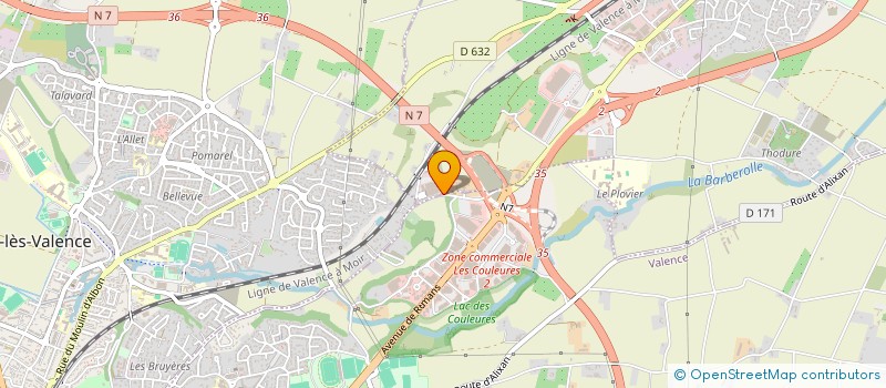 localisation de l'entreprise EGUITA à SAINT-MARCEL-LES-VALENCE