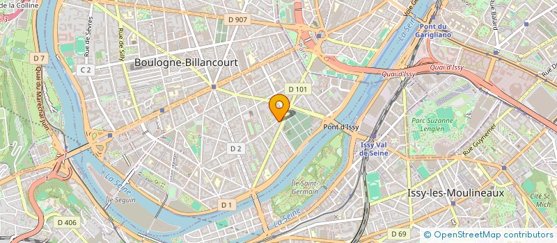 localisation de l'entreprise EGUNA 92 à BOULOGNE-BILLANCOURT
