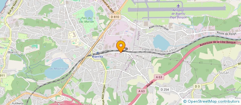localisation de l'entreprise EGUNA CONSTRUCTION à BIARRITZ