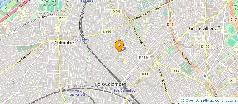 localisation de l'entreprise EGUZKIA à BOIS-COLOMBES