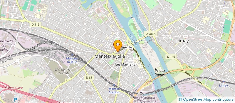 localisation de l'entreprise EGV-MLJ à MANTES-LA-JOLIE