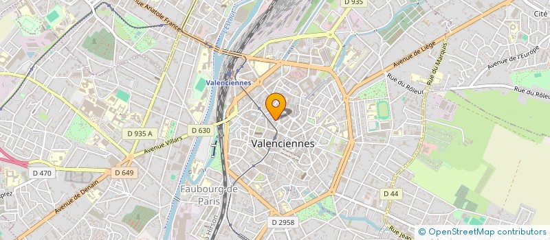 localisation de l'entreprise EGYPTE-PHONE  VALENCIENNES