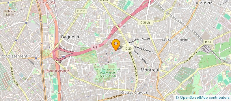 localisation de l'entreprise EH 100 CIEL à MONTREUIL