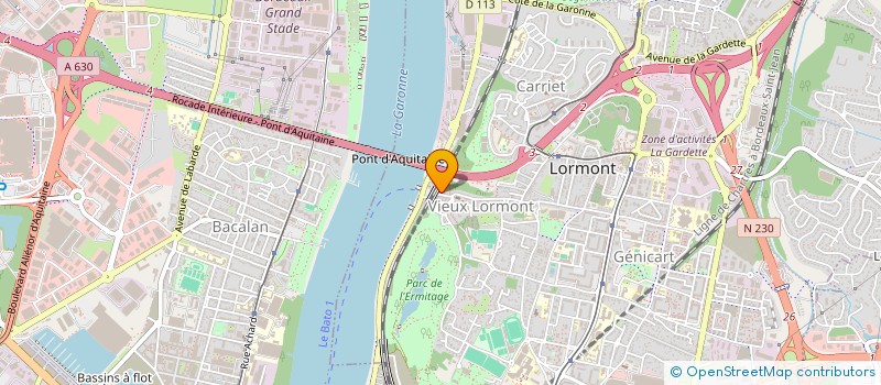 localisation de l'entreprise EH 33  LORMONT