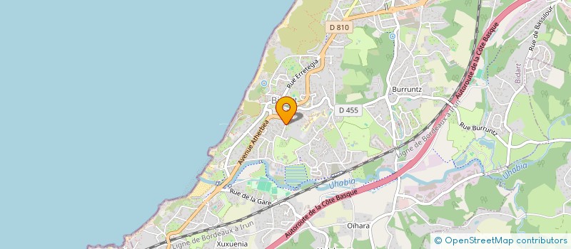 localisation de l'entreprise EH à BIDART