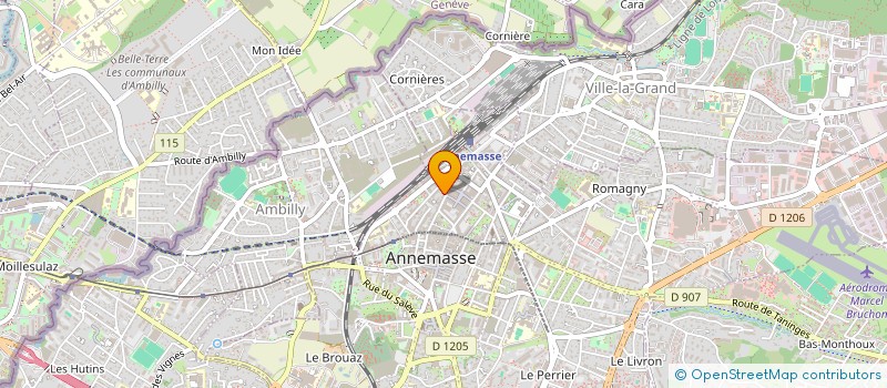localisation de l'entreprise EH COIFFURE à ANNEMASSE