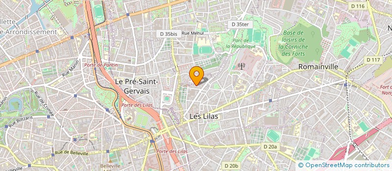 localisation de l'entreprise EH CONSEILS à LES LILAS