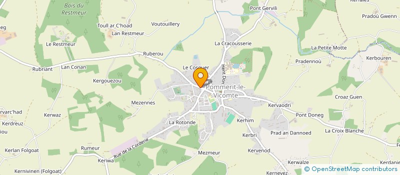 localisation de l'entreprise EH DISTRIBUTION  POMMERIT-LE-VICOMTE