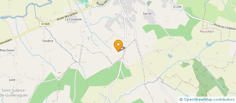 localisation de l'entreprise EH DITES...  MONSEGUR