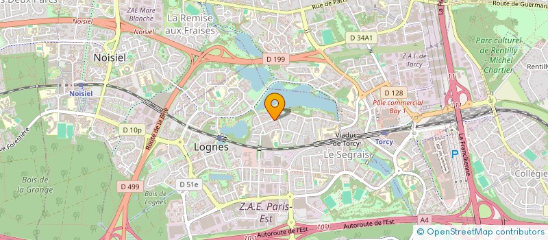 localisation de l'entreprise EH HOLDING à LOGNES