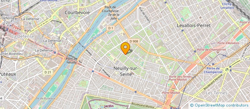 localisation de l'entreprise EH INVEST à NEUILLY SUR SEINE