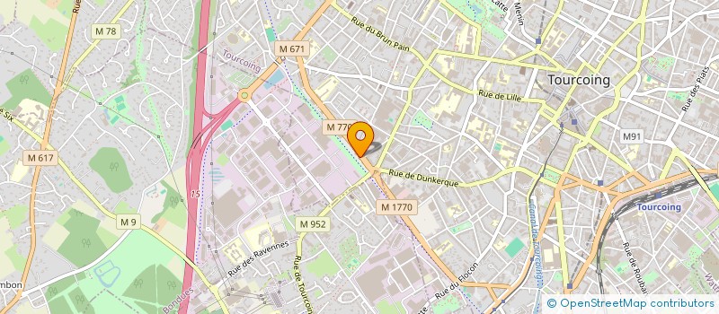 localisation de l'entreprise EH INVEST  TOURCOING