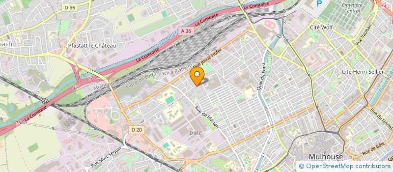 localisation de l'entreprise EH TP  MULHOUSE