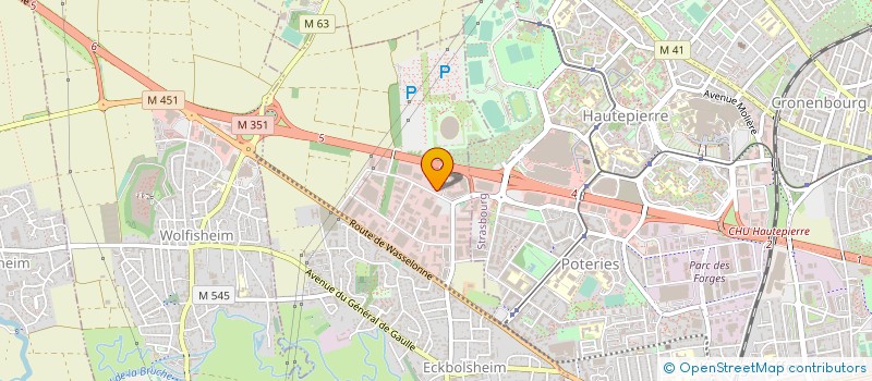 localisation de l'entreprise EH VERRE CONCEPTION  ECKBOLSHEIM