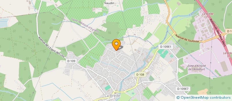 localisation de l'entreprise EH2C  LA BREDE