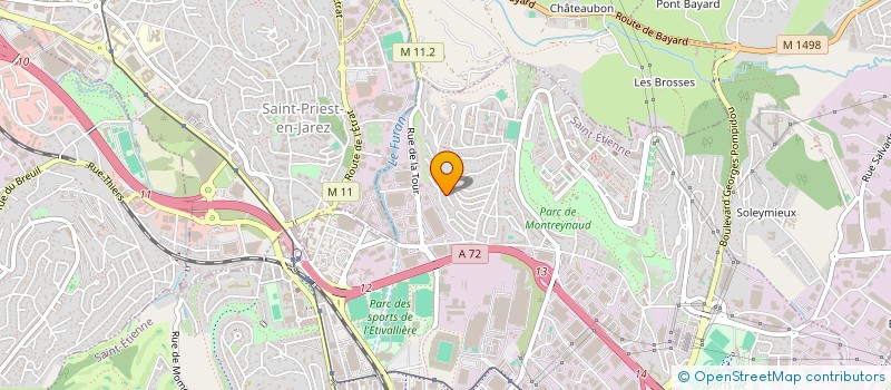 localisation de l'entreprise EH3S  SAINT-ETIENNE