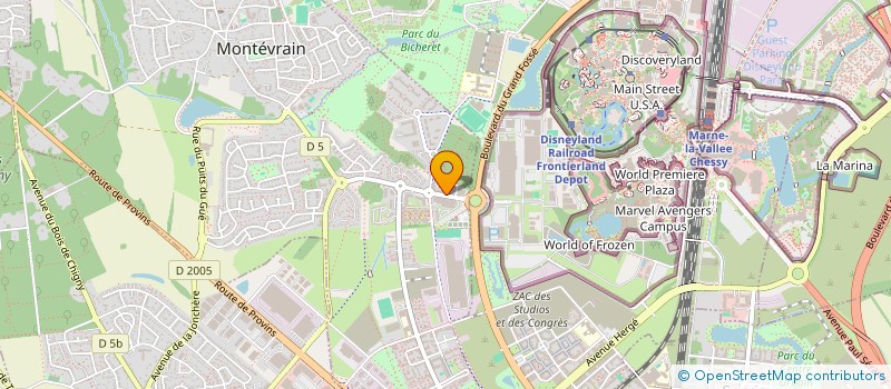 localisation de l'entreprise EHA IM  MONTEVRAIN