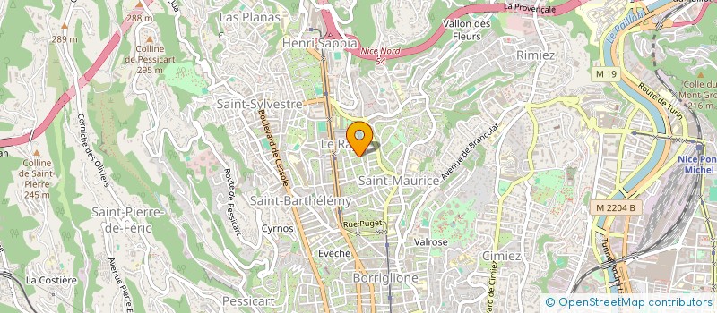 localisation de l'entreprise EHB INVEST à NICE