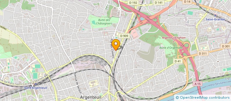 localisation de l'entreprise EHC  ARGENTEUIL