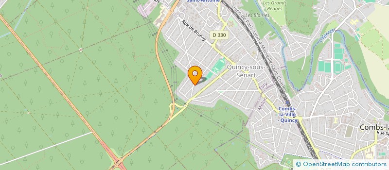 localisation de l'entreprise EHCB  QUINCY-SOUS-SENART