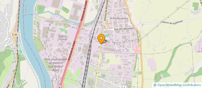 localisation de l'entreprise EHD  PORTES LES VALENCE