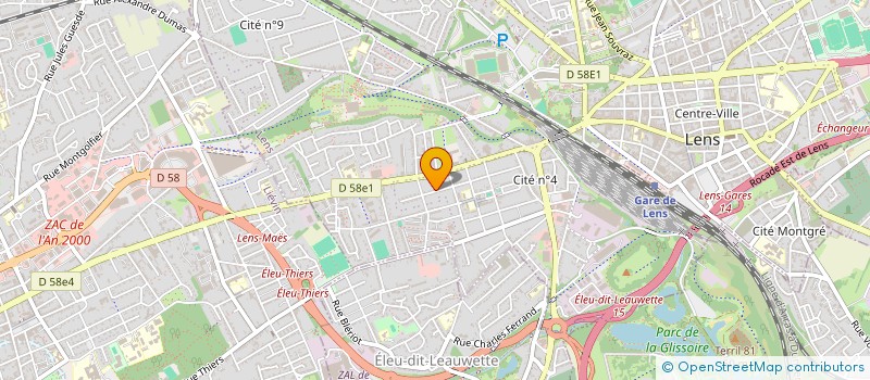 localisation de l'entreprise EHEA  LENS