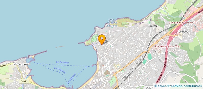 localisation de l'entreprise EHEC  SAINT-JEAN-DE-LUZ