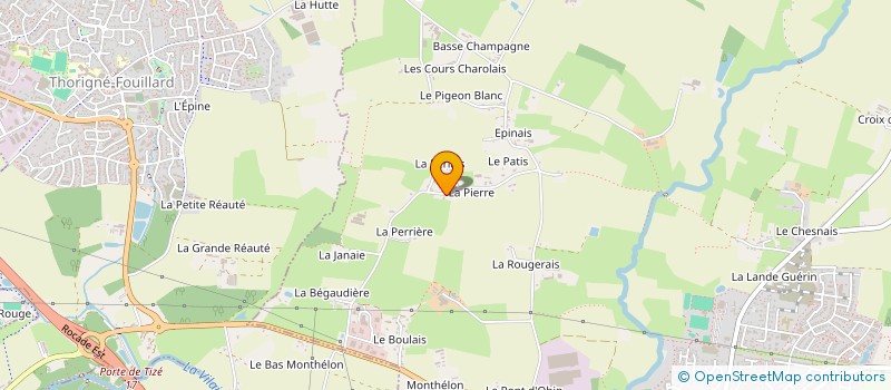 localisation de l'entreprise EHG  ACIGNE