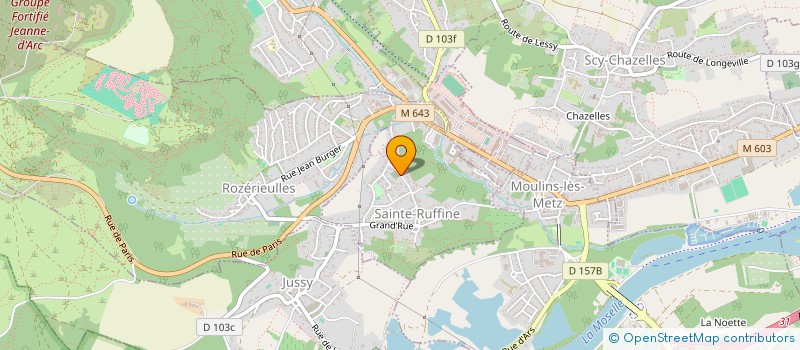 localisation de l'entreprise EHIA  SAINTE-RUFFINE