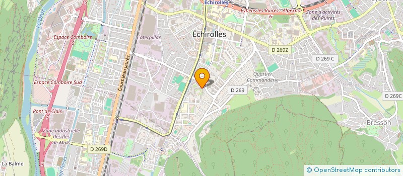 localisation de l'entreprise EHJ TRANSACTES à ECHIROLLES