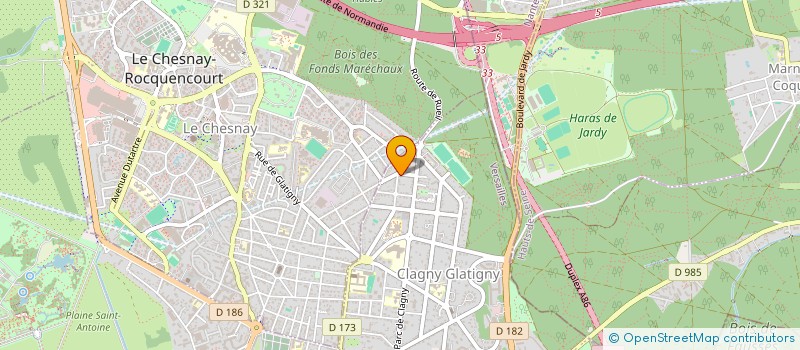 localisation de l'entreprise EHKUOS CONSEIL à VERSAILLES