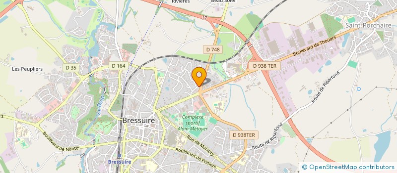 localisation de l'entreprise EHL  BRESSUIRE