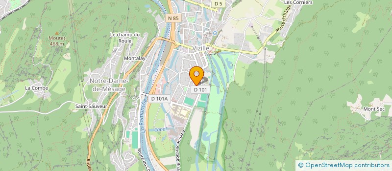 localisation de l'entreprise EHL à VIZILLE