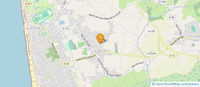 localisation de l'entreprise EHLB  AGON-COUTAINVILLE