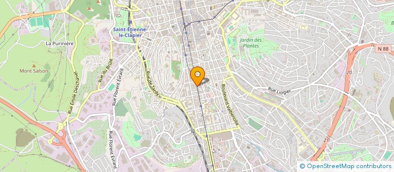 localisation de l'entreprise EHM 42 à SAINT-ETIENNE