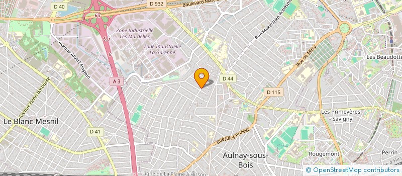 localisation de l'entreprise EHNL  AULNAY-SOUS-BOIS