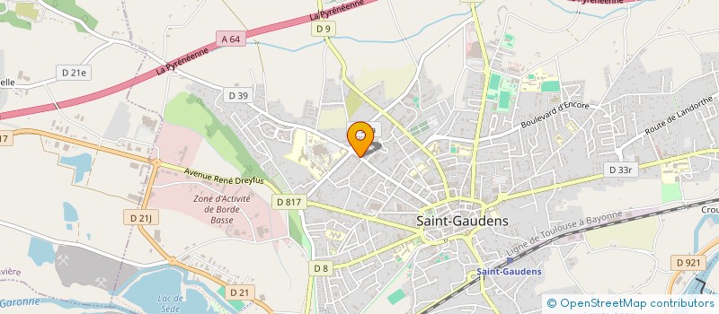 localisation de l'entreprise EHOH  SAINT-GAUDENS