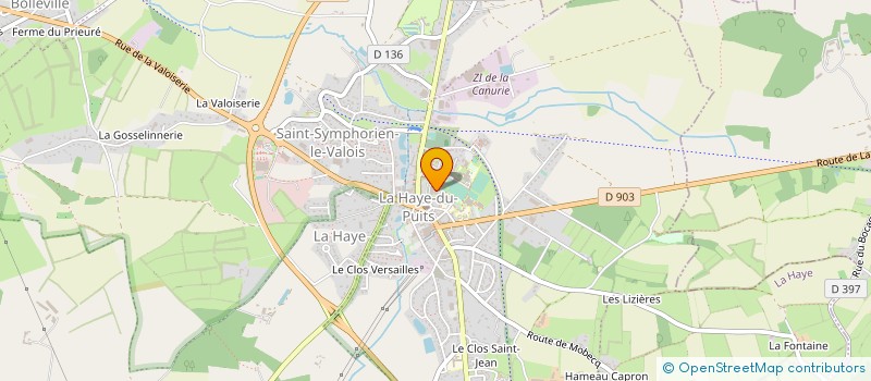 localisation de l'entreprise EHPA MONTSENELLE-LA HAYE à LA HAYE
