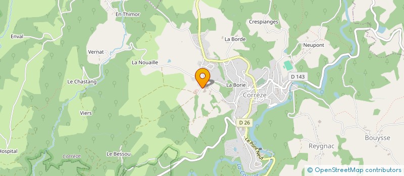 localisation de l'entreprise EHPAD à CORREZE