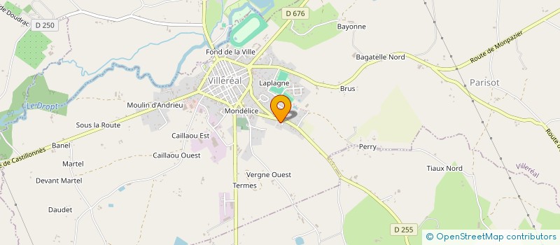 localisation de l'entreprise EHPAD  VILLEREAL