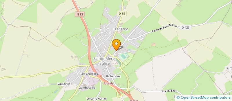 localisation de l'entreprise EHPAD à SAINTE-MERE-EGLISE